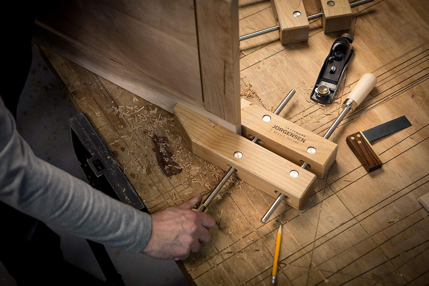 Pony Jorgensen Classic Wooden Hand Screw Clamp 10In image number 2