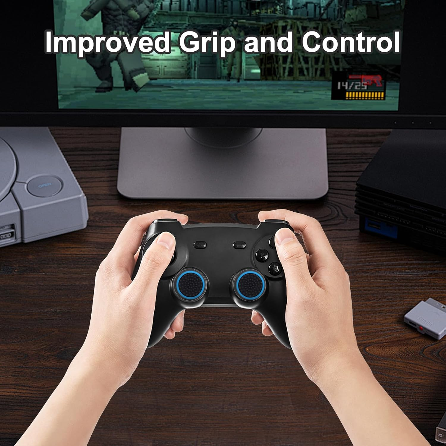 PS5 Thumb Grips, PS5 Accessories, Silicone Joystick Covers Compatible with Ps5/Ps4/Ps3/Xbox One/360 Controller - Non-Slip Protective Caps 12 Pcs