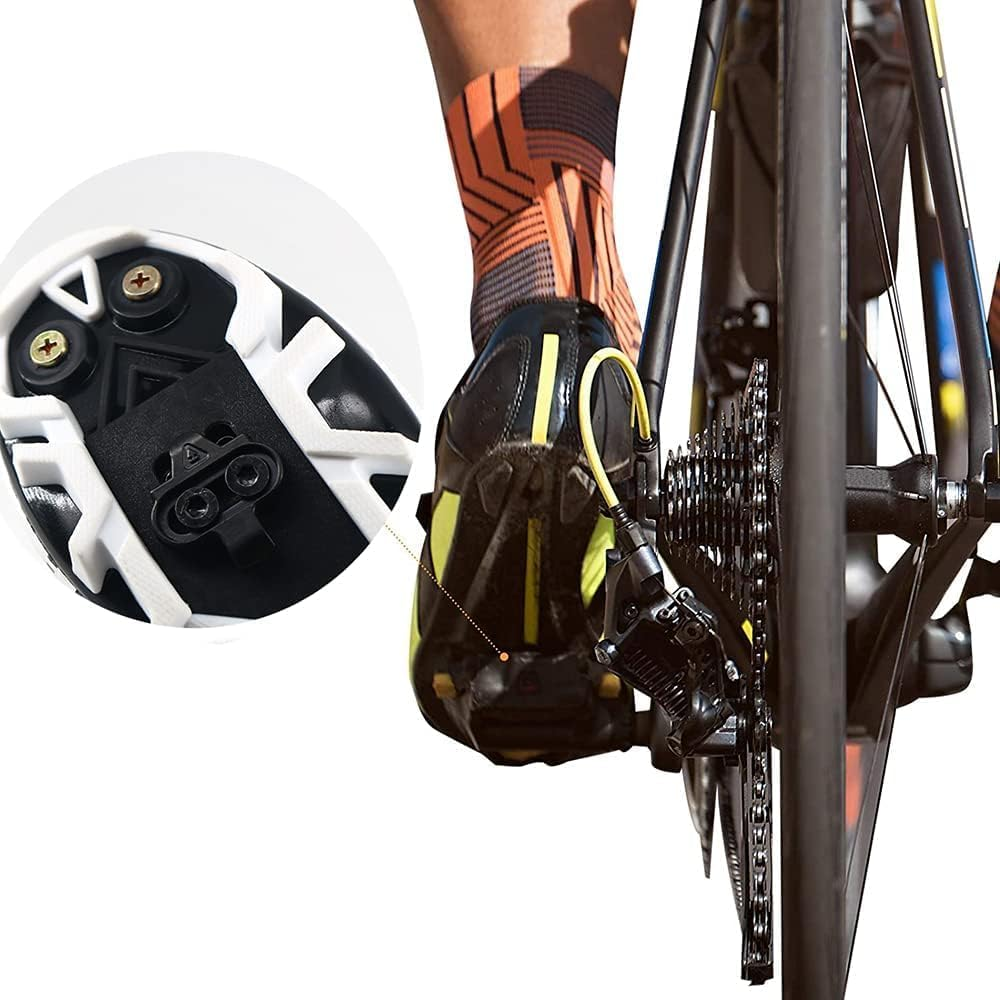 Slzhds Bicycle Cleats for Shimano SPD, Bicycle Cleats, Bike Cleats, Road Mountain Bike Pedal Cleats Bike Shoe Cleats Indoor Cleat Set Cycling Cleats Set Compatible with Shimano SP image number 2