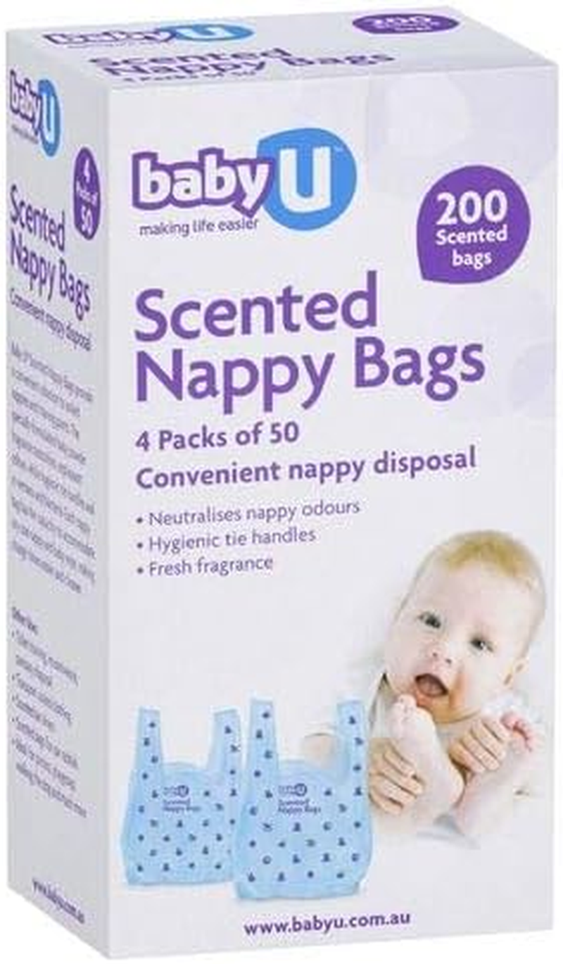 3 PACK of Babyu Nappy Bags 200 Pack