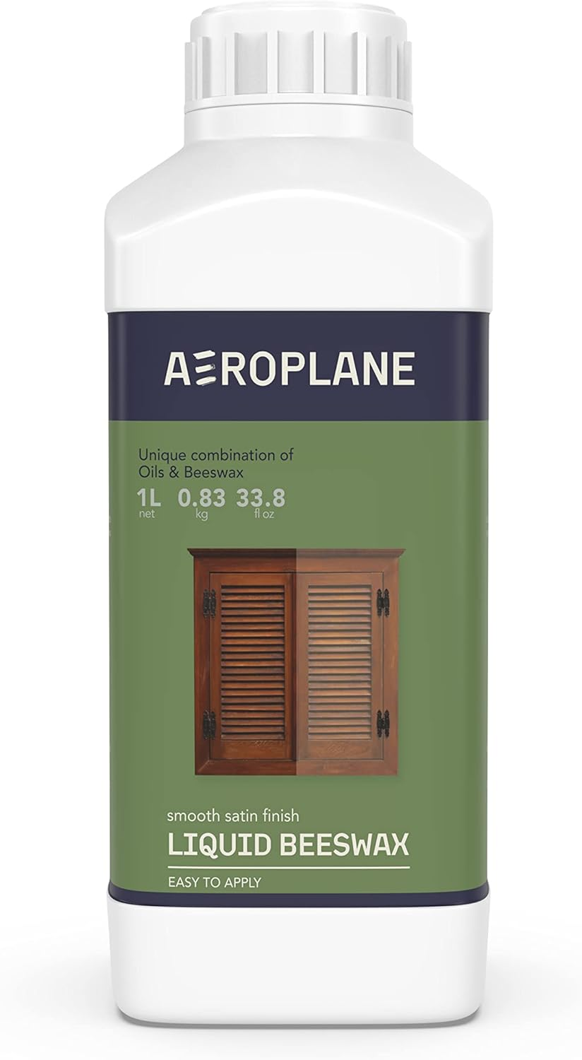 AEROPLANE - Liquid Beeswax - VOC Free & Non-Toxic Beeswax Wood Conditioner | 1 LTR