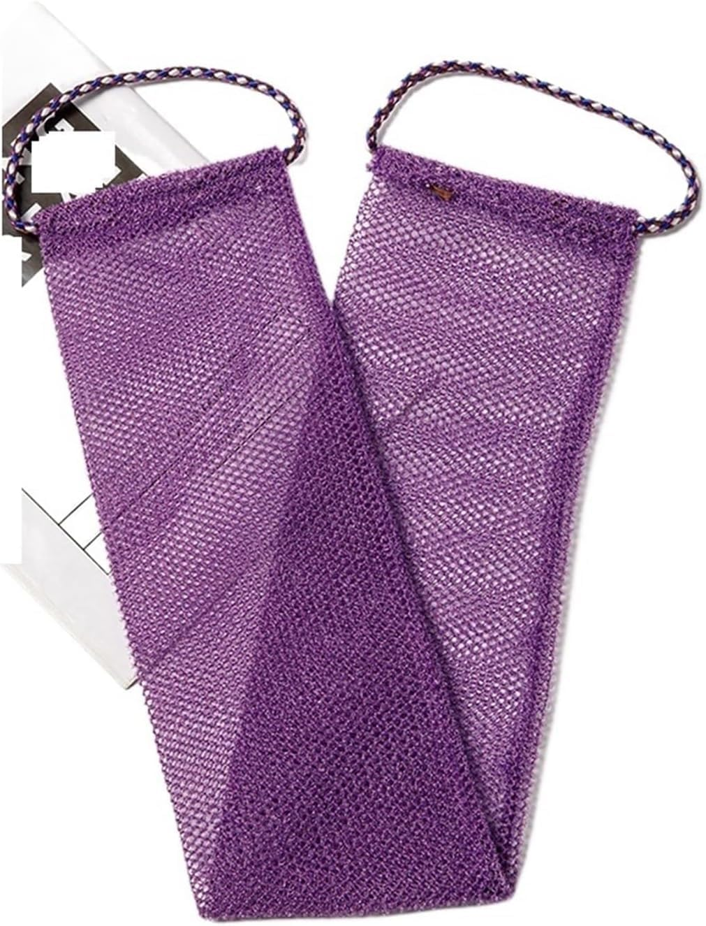 African Net Sponge Authentic Bath Mesh Sponge, Deep Cleansing, Perfect for Back and Full Body Use Household Smooth Foam Brush (Violet,Coffee,Blue) image number 4