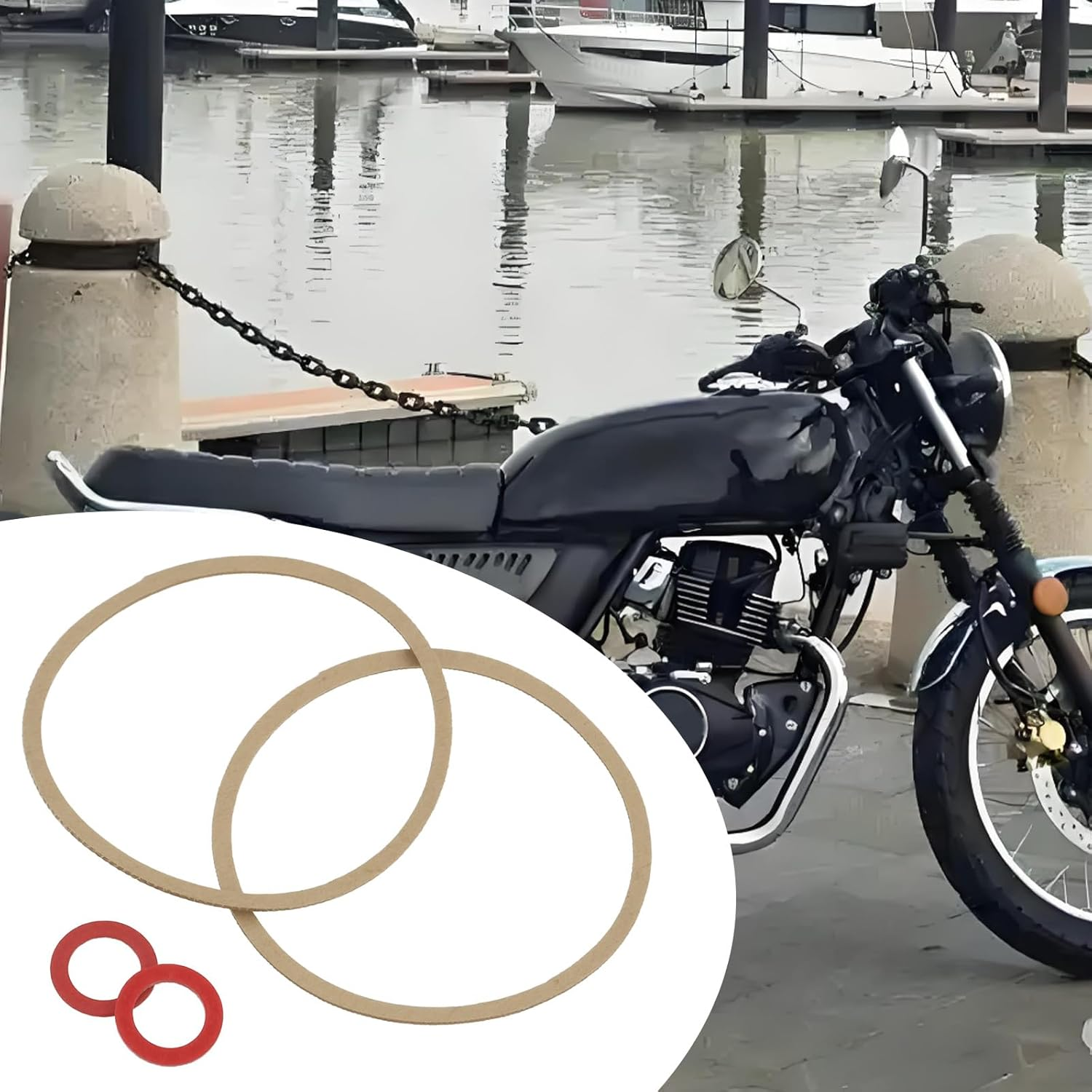 LT Easiyl 8 Pcs Carburetor Bowl Gasket OE 16010-883-015 16010883015 Compatible with Honda G150 G200 G300 G400 GC135 GC160 GC190 GCV135 GCV160 GCV190 GS160 GSV190 GV150 GV200 GV400 image number 3