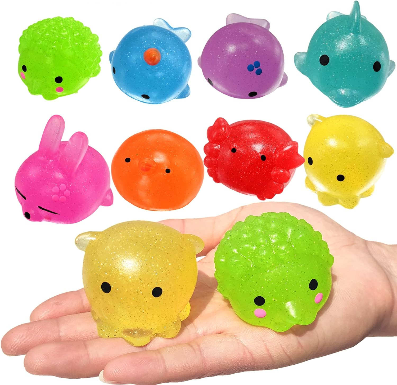 Ganjiang 8 Pack Mochi Squishy Toys image number 5
