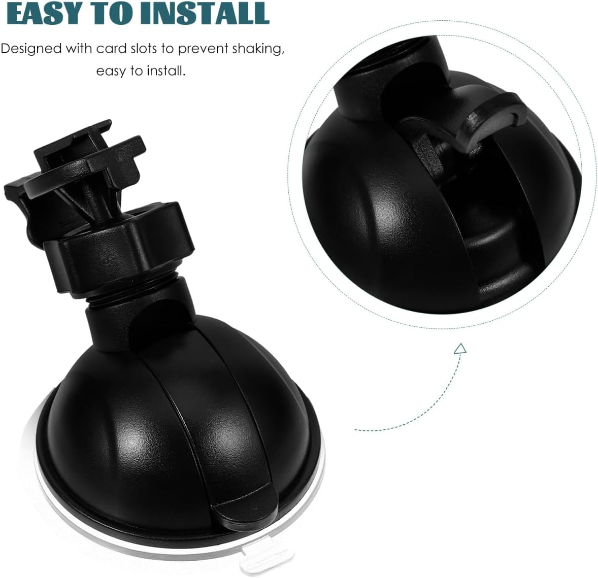ULTECHNOVO Recorder Stand Car Mount Car Dash Camera Suction Mount Suction Cup Mount for Dash Cam Dash Camera Mount Holder Mini Suction Cup Mount Dash Camera Suction Cup Mount Plastic