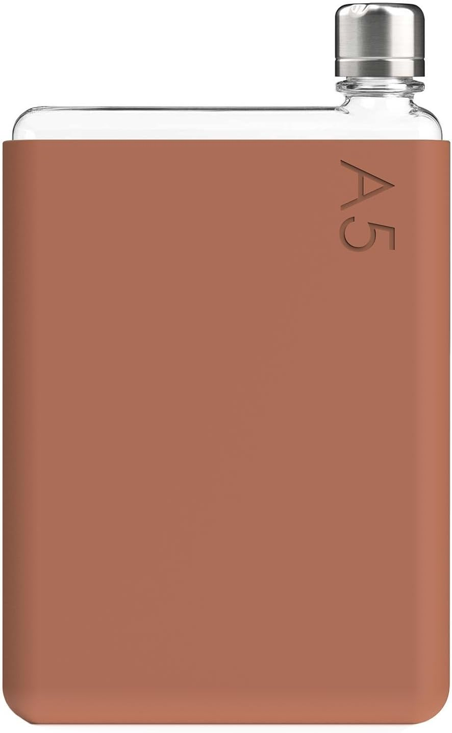 Memobottle Silicone Sleeves | Protect & Preserve with Colorful Personality | Non-Toxic | Dust Free Coating (A5, Terracota)&hellip; image number 1