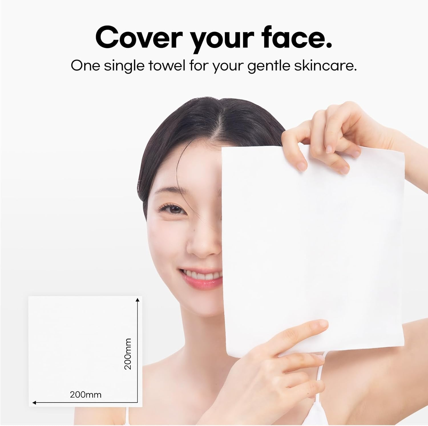 Gorilla Lab Cloud Touch Face Towels, 60 Count, 100% USA Cotton, Waterjet Spunlace for Ultra Softness, Purifying & Refreshing Disposable Facial Wipes for Sensitive Skin image number 4