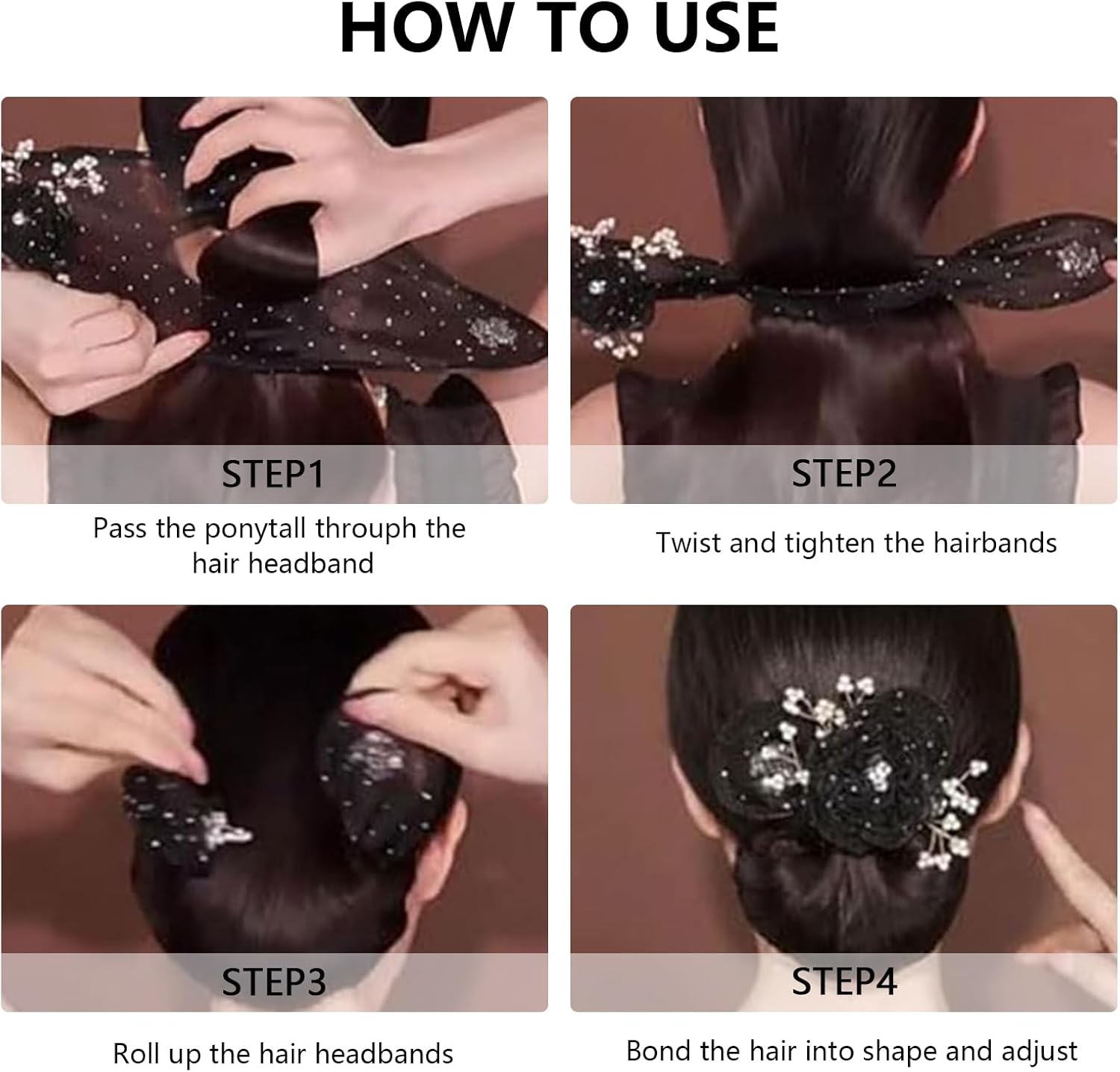 Bun Maker, Hair Bun Maker, Twist Hairstyle Bun Hair Accessories, Hair Bun Maker, Hair Bun Maker, Twist Hair Clip, Braiding Aid Hair for Girls and Women image number 5