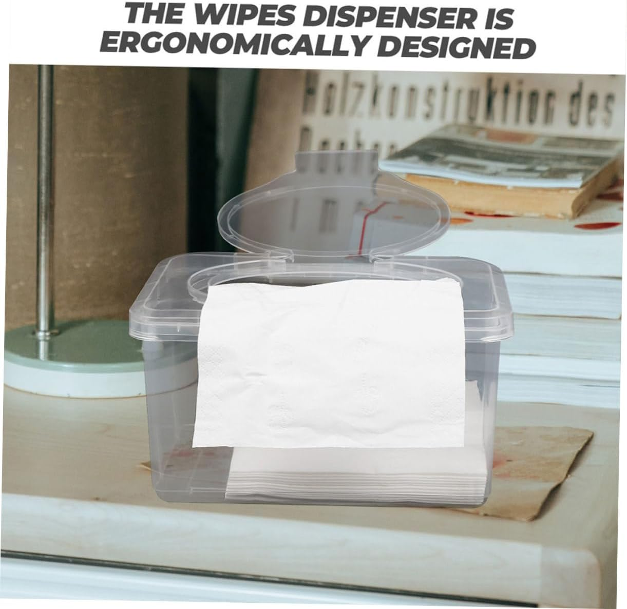 Wipe Dispenser for Bathroom Reusable Baby Wipe Container Storage Case Holder Baby Wet image number 5