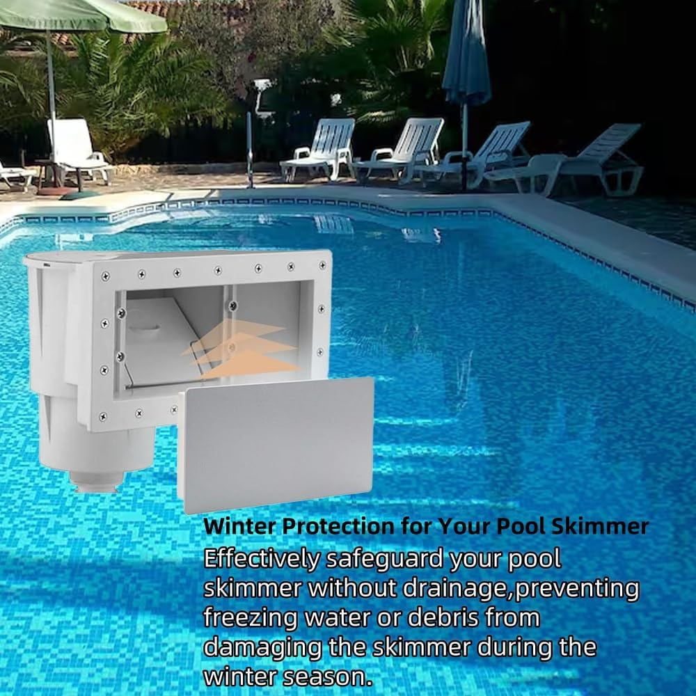 1PCS Pool Skimmer Winter Plug for above Ground Pool Winterizing Door Cover, Mouth Skimmer Plug for Above-Ground Pools,Hayward SP1091WM, Aquador 1010, Kokido K002WBX, Poolstyle PS002 image number 5