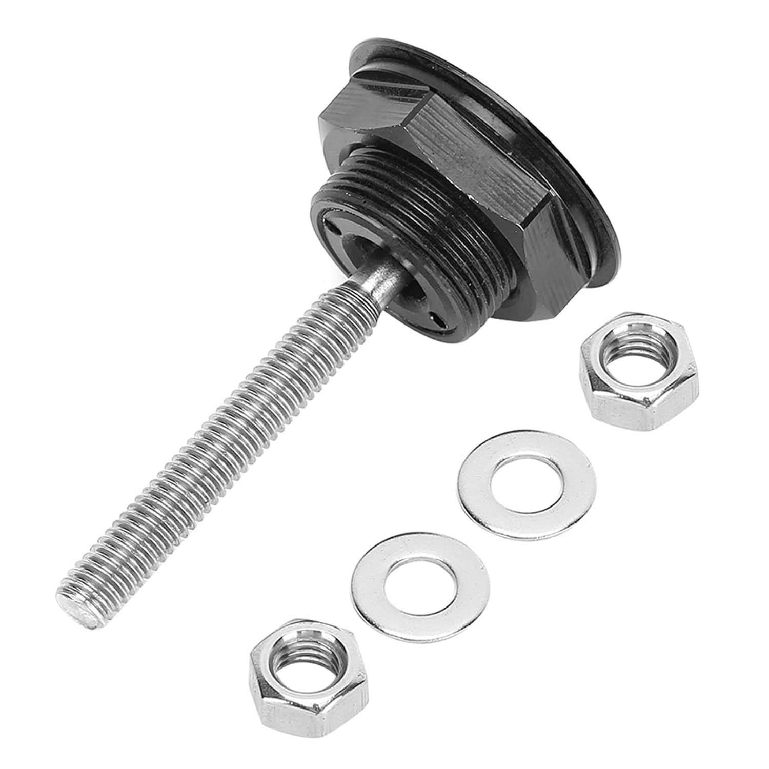 Quick Release Latch: 2Pcs Universal Aluminum Hood Pin Bonnet Lock Push Button Clip Fasteners (32Mm) image number 1