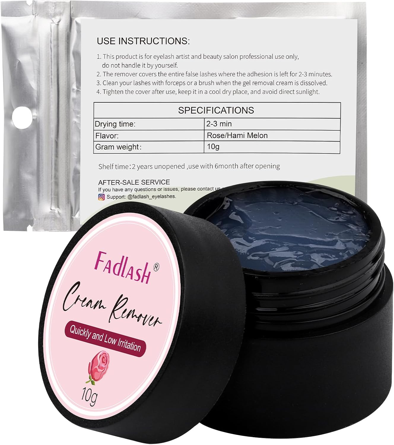 Eyelash Extension Remover Lash Glue Remover 10G Lash Extension Remover Dissolves Powerful for Lash Extensions Low Irritation for Sensitive Skin(Rose) image number 2