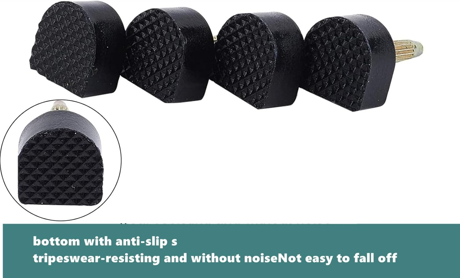 20 Pairs U Shaped High Heel Shoes Replacement Tips Pin,High Heel Shoe Tips - 2 Different Pins Diameter 2.4Mm 3Mm,Women Shoes Caps 8Mm 9Mm 10Mm 11Mm 12Mm (Black) image number 5