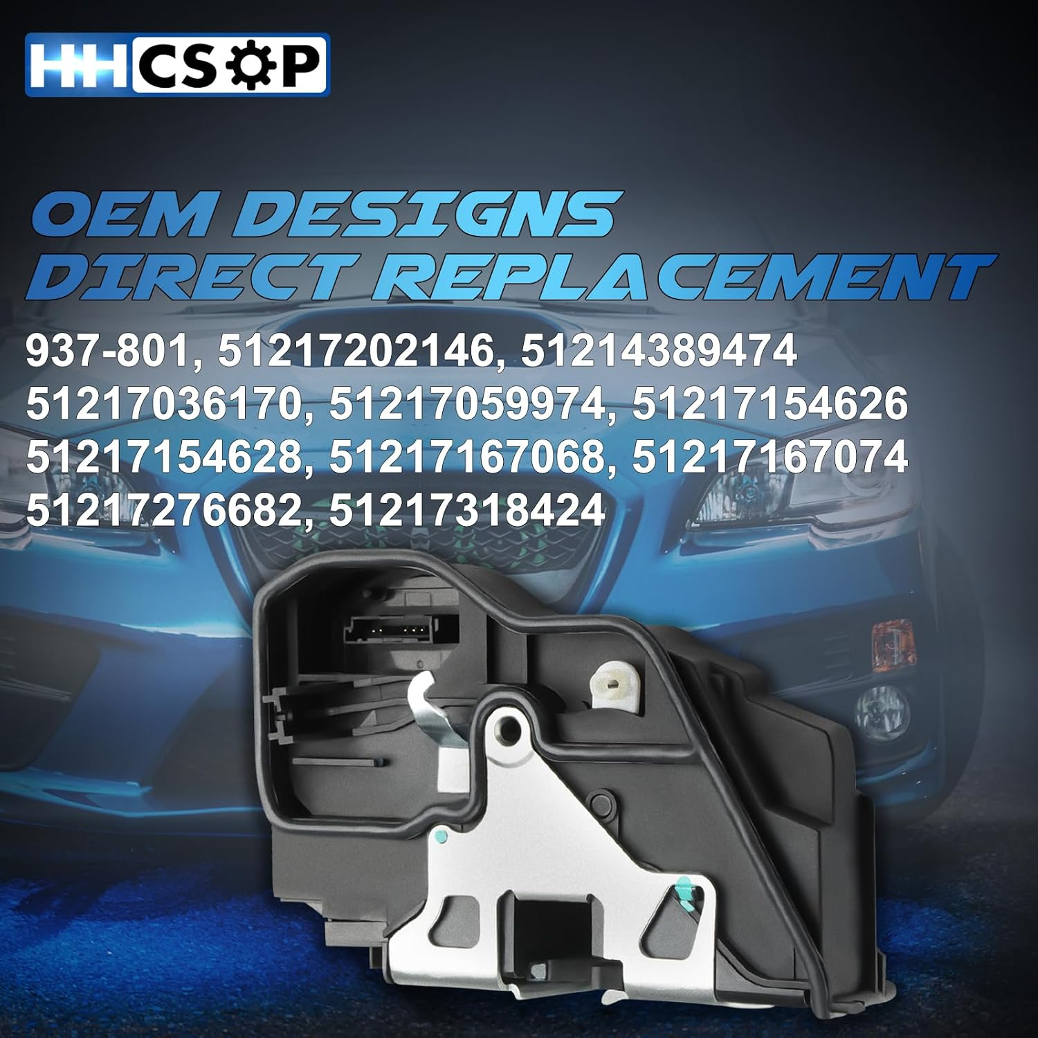 Front Right Passenger Side Power Door Lock Actuator Motor Fit for BMW 320I 323I 325I 328I 330I 335D 335I 335Xi 340I 428I 430I 528I 535D 535I 550I X1 X3 X5 X6 M5 M6 Mini Cooper Countryman 2003-2019 image number 6