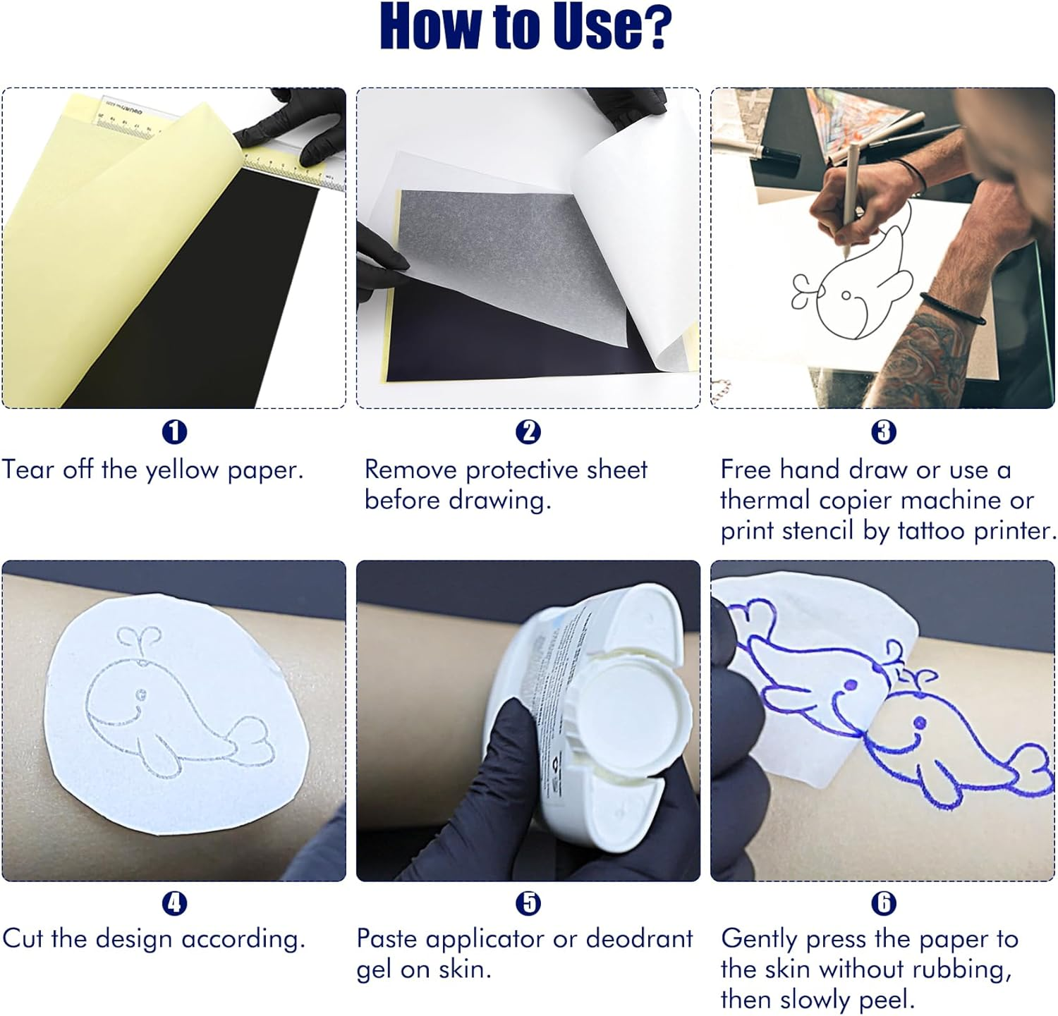 Tattoo Transfer Paper (50PCS) - 120Pcs image number 6