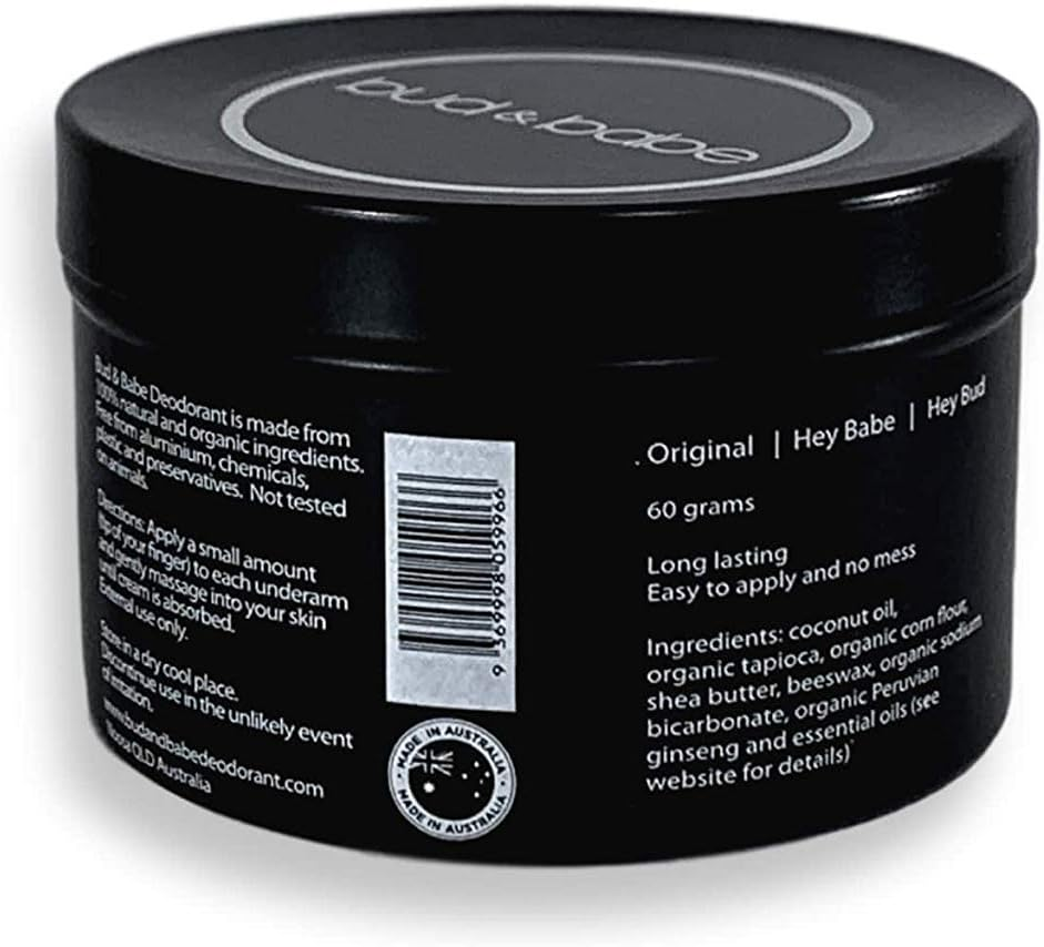 BUD & BABE - Natural Deodorant for Women, Men and Teens | Aluminium and Chemical Free | Only Natural and Organic Ingredients | Safe for Everyone