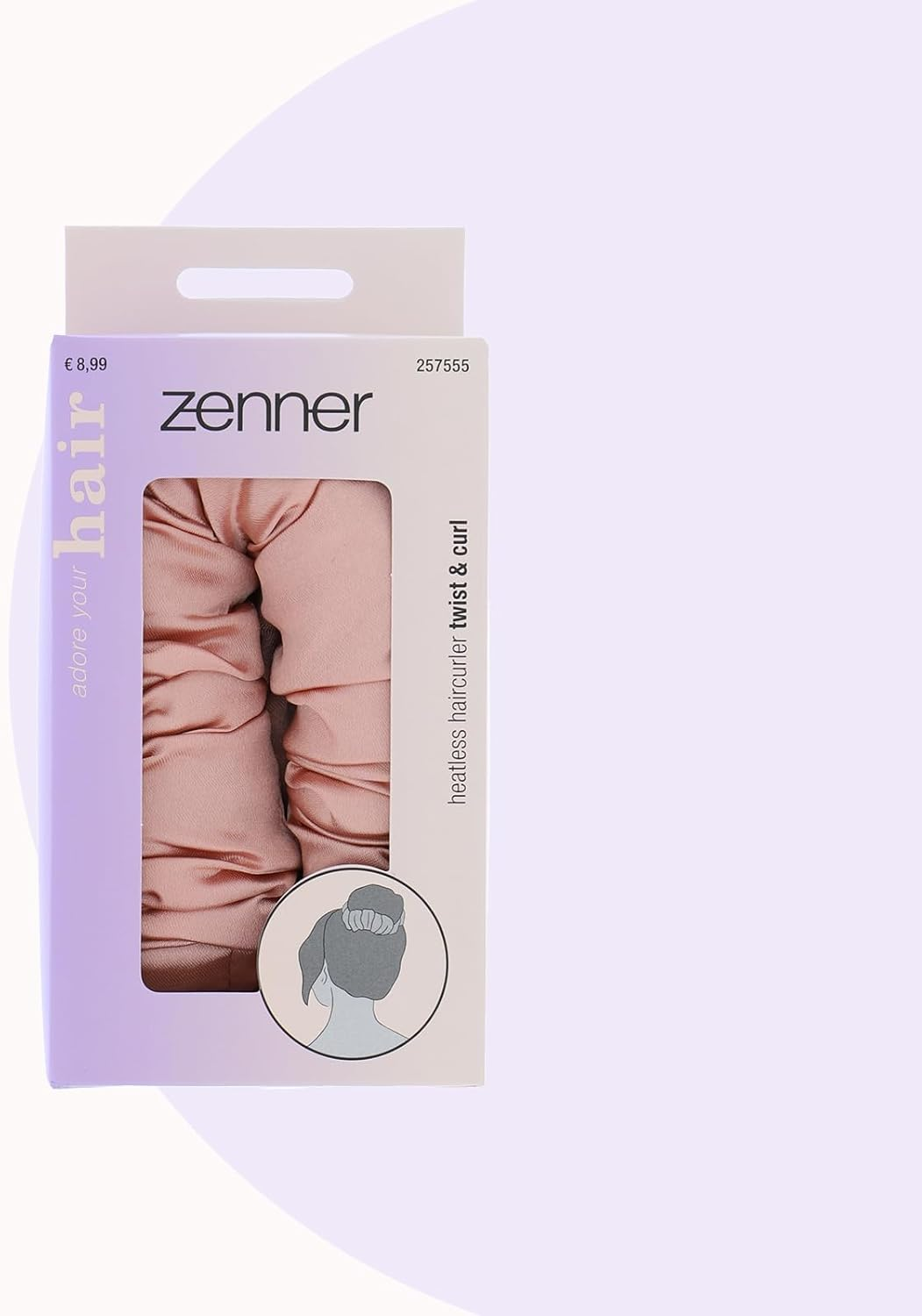 Zenner Curlers - Heatless Curls Hair Curlers for Gentle, Heatless Curls - Easy Styling with Scrunchie for Natural Volume image number 1