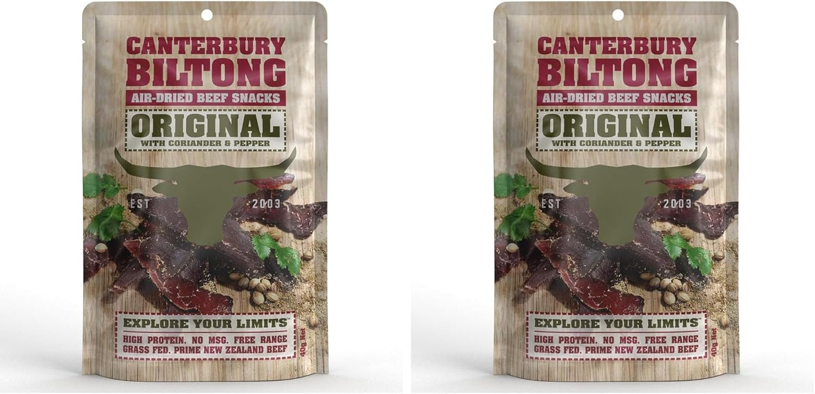 Canterbury Biltong Air-Dried Beef Snacks Original 40G image number 5
