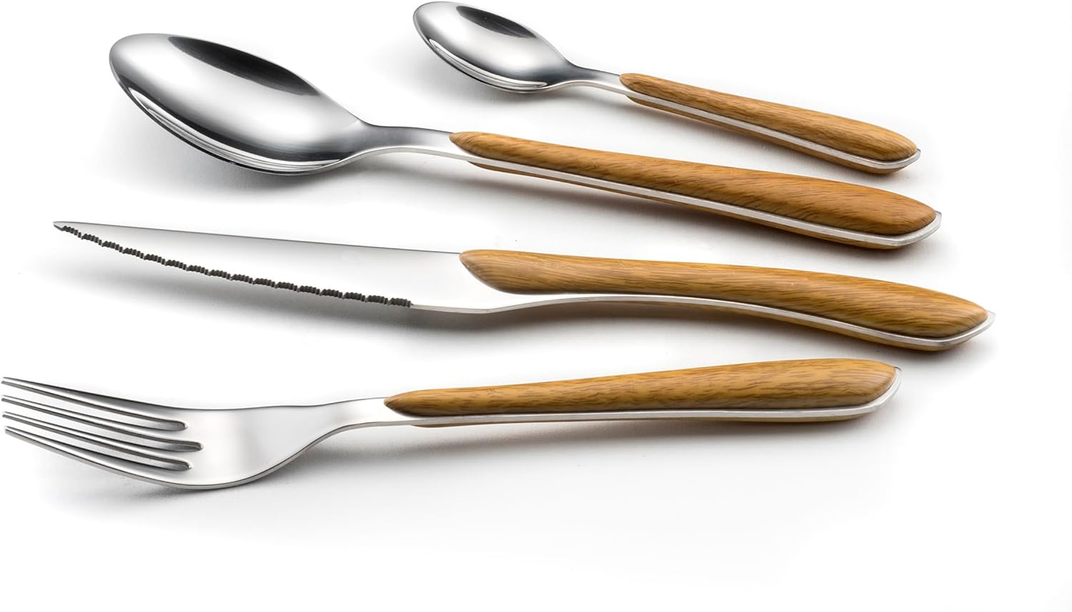 Amefa ECLAT Nature - Light Wood 24-Piece Household Set - Bois Noir image number 2