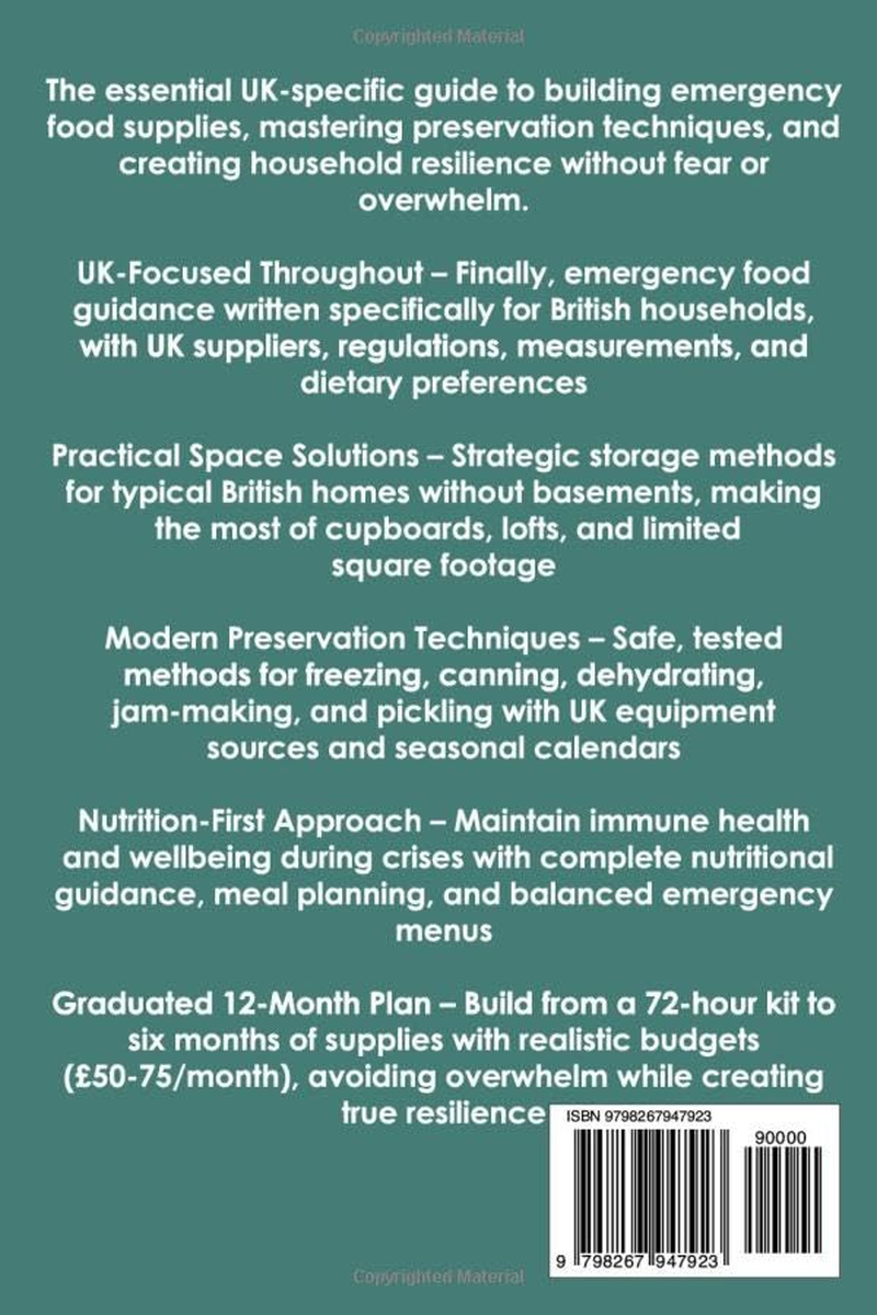 The UK Prepper'S Pantry: a Comprehensive Guide to Emergency Food Preparation, Sourcing, and Storage image number 1