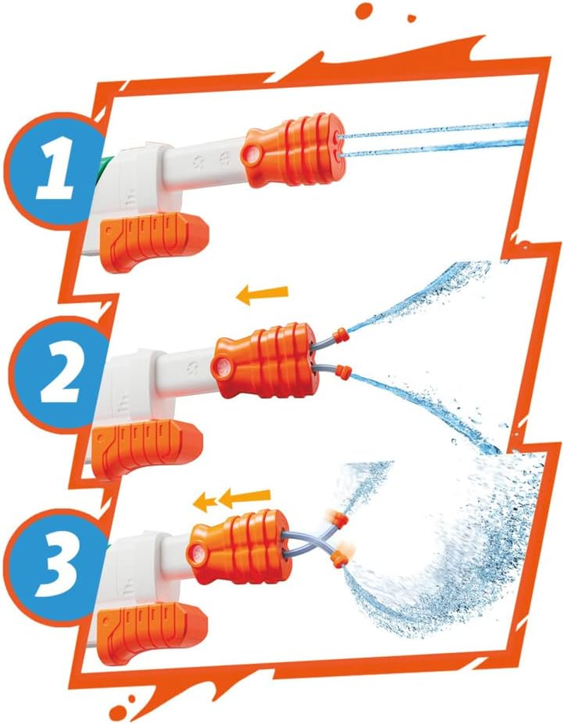 Super Soaker Hydro Frenzy Water Pistol Adjustable Nozzle Large 700 Ml Water Tank Easy to Fill