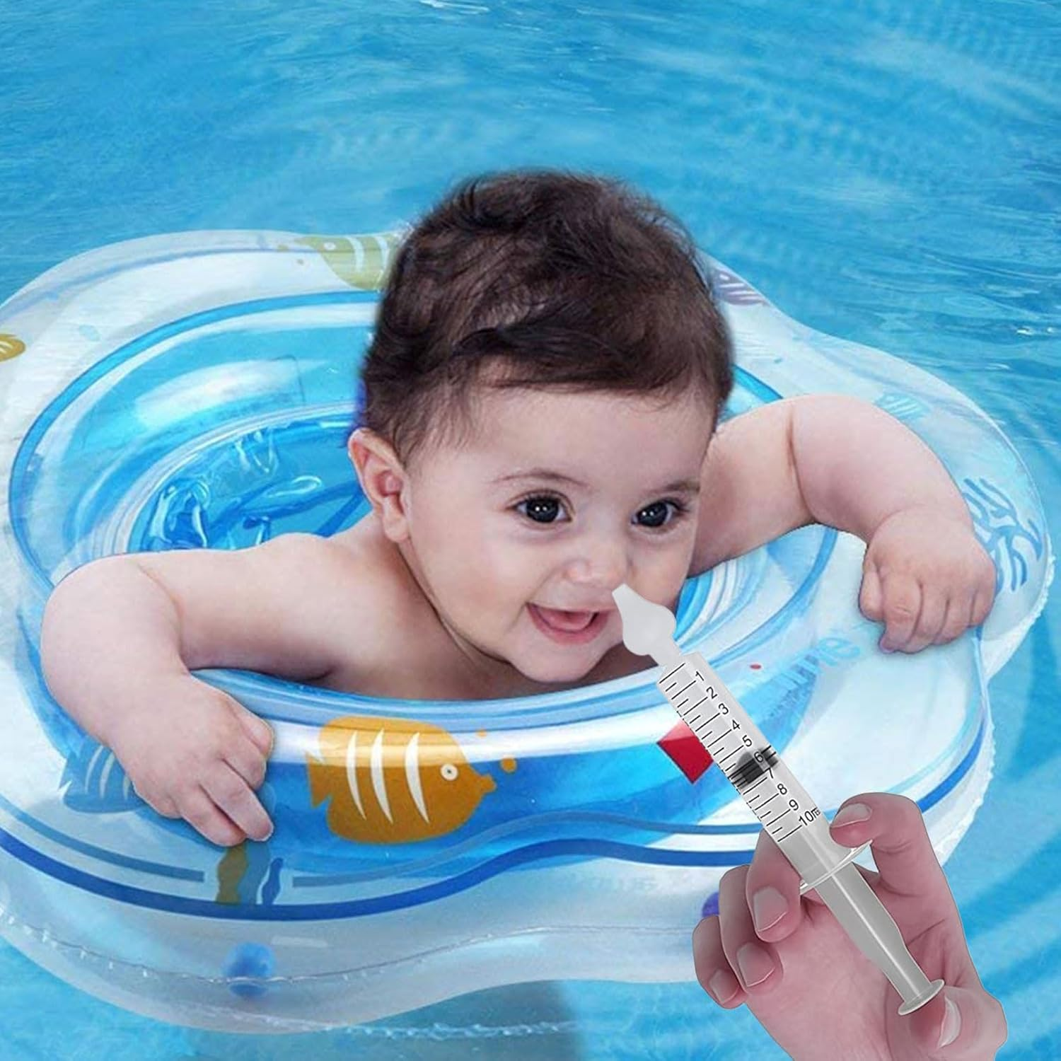 5Pack Baby Nasal Aspirator, Reusable Baby Nose Sucker,Nasal Syringe Baby, Suitable for Nasal Cavity Cleaning of Newborns