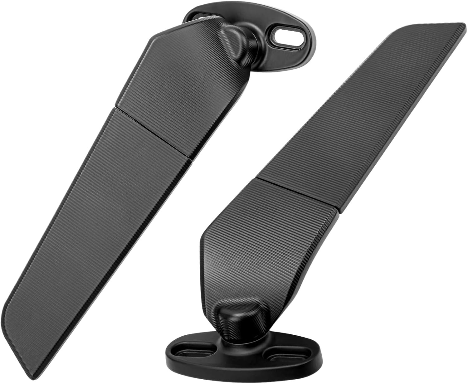 2PCS Modified Motorcycle Wing Rearview Mirrors, Motorcycle Mirrors Rear View with Convex Glass Surface, Motorcycle Accessories for KAWASA 250 300 400 650 H2 H4 image number 6