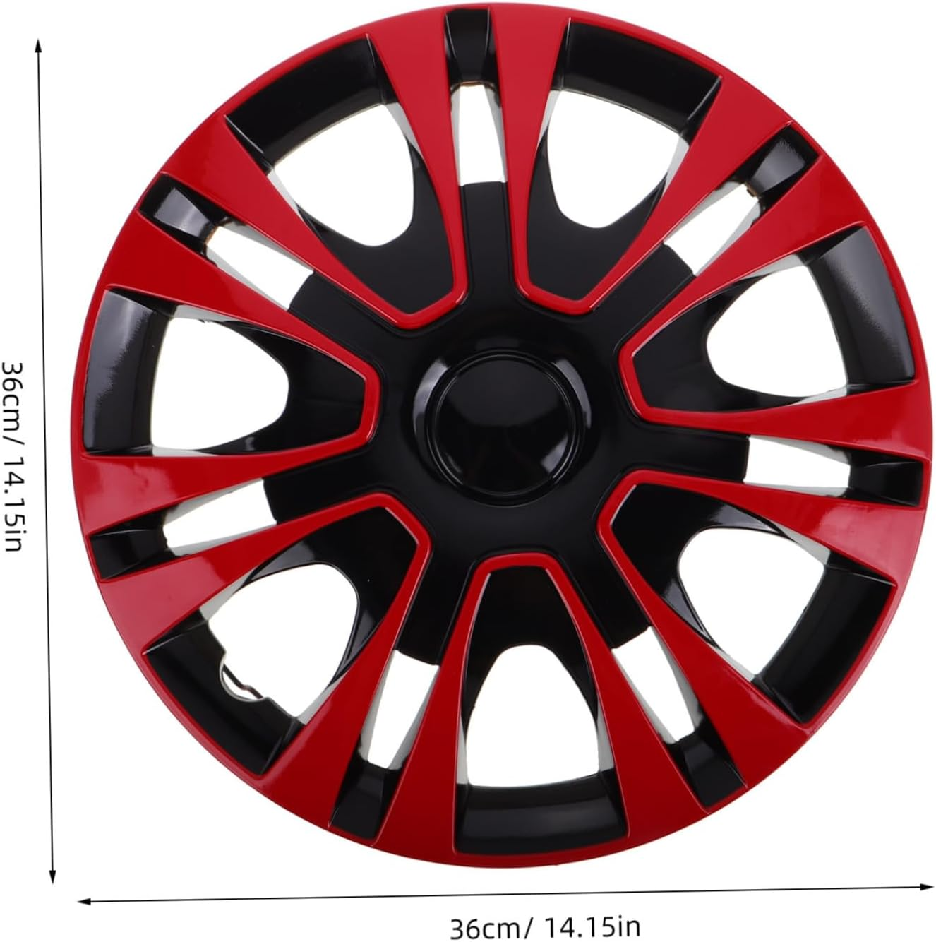 SEWOART 1Piece Wheel Cover Material Easy Installation Fit for Cars Stylish Red Auto Accessories for Enhanced Vehicle Appearance