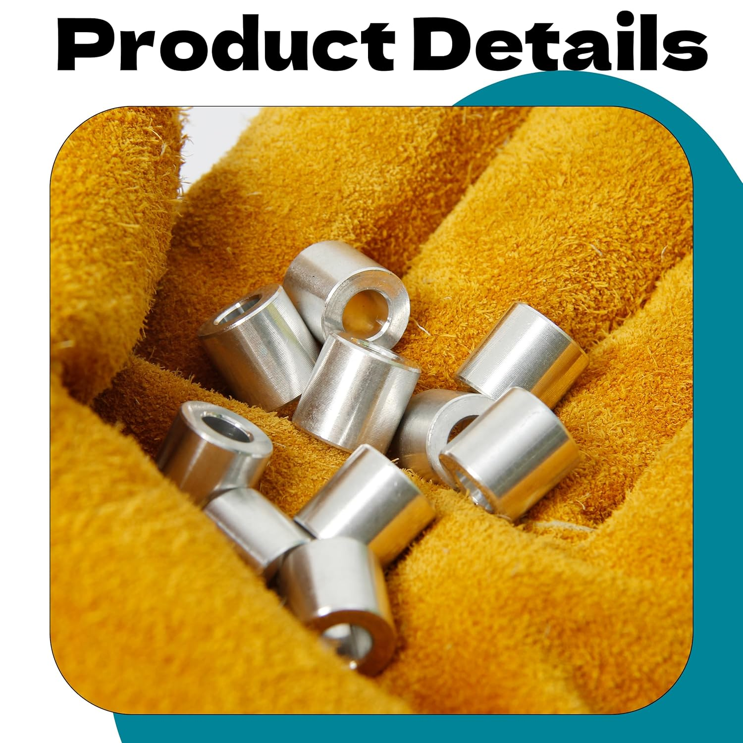 10Pcs M6 Aluminum Spacers, Metal Spacer Aluminum round 6.2Mm ID X 12Mm OD X12Mm L Thickness Screw Standoff for M6 Screw Bolts Silver