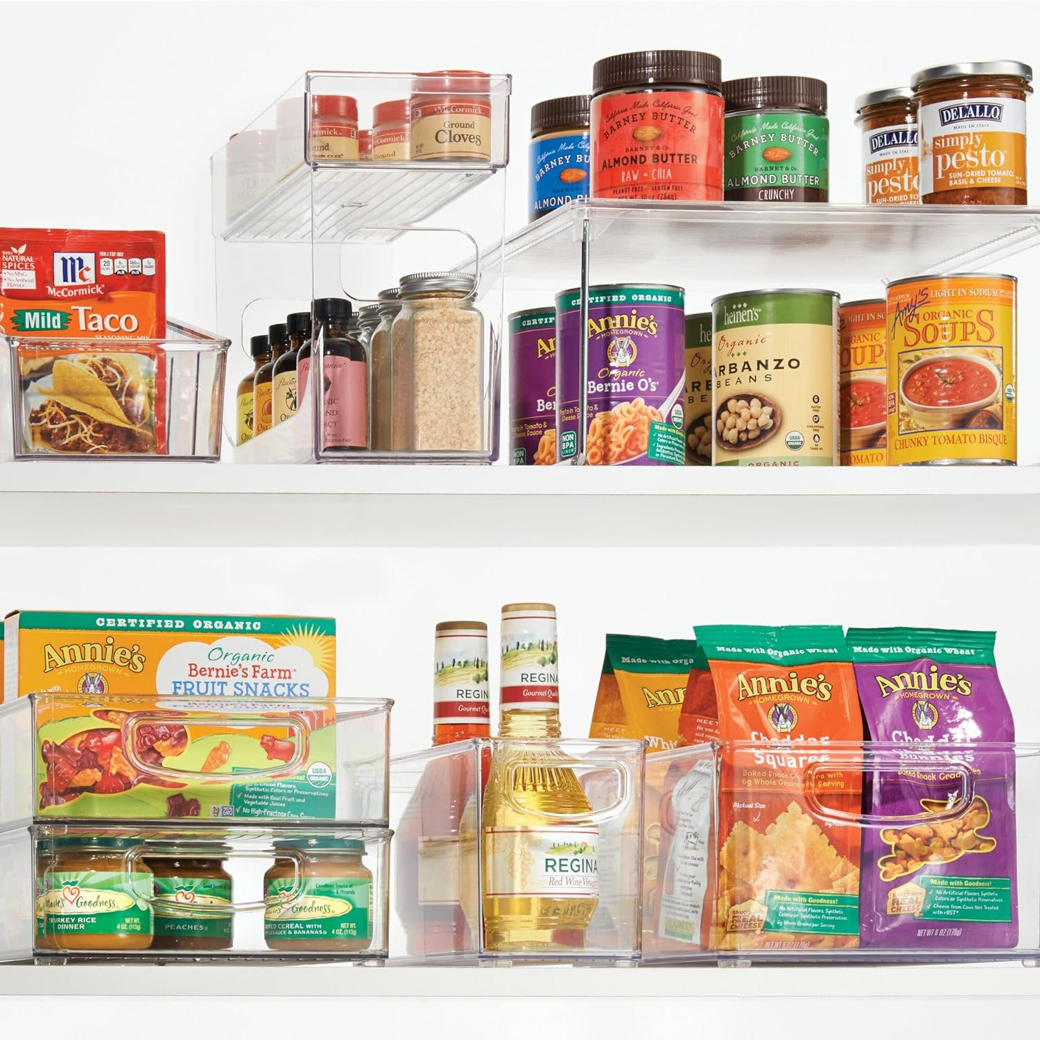 Interdesign Cabinet/Kitchen Binz Kitchen Storage Container, Small Plastic Storage Boxes for the Fridge, Freezer or Pantry, Clear image number 4