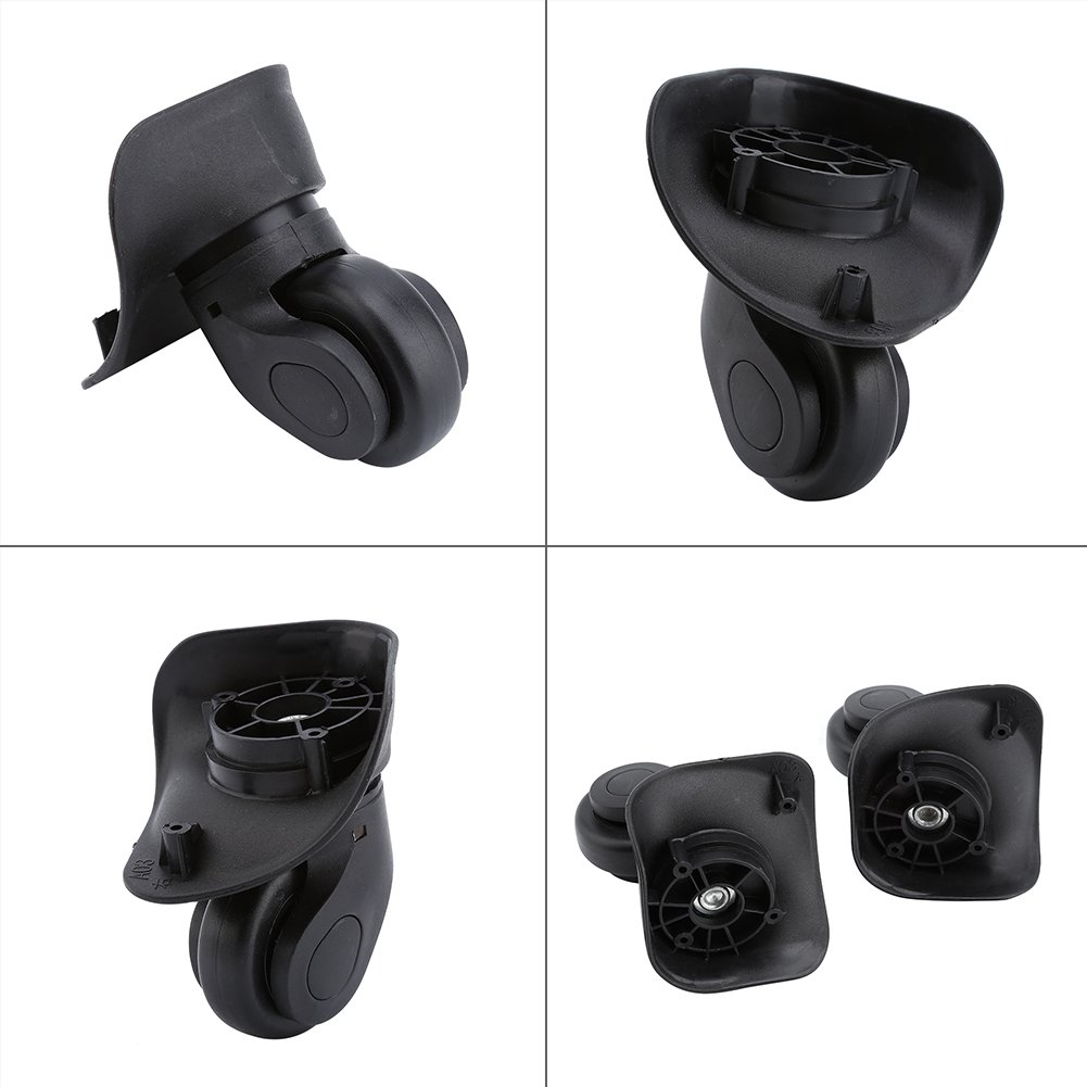 EVTSCAN Luggage Suitcase Wheels, 2 Piece PVC Universal Swivel Suitcase Luggage Replacement Wheels Repair Parts Set for Luggage Kits image number 1