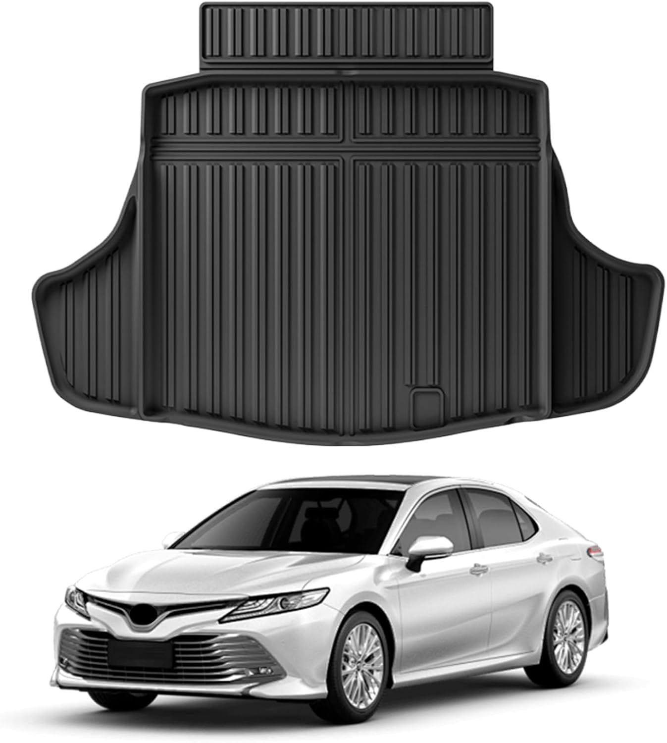 CMPCTR Cargo Mat Boot Liner for Toyota Camry 2018-2024 TPE Cargo Liner Heavy Duty Cargo Trunk Mat Luggage Tray Interior Accessories