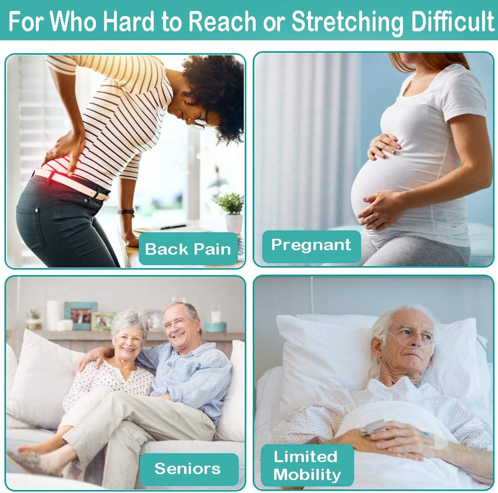 Toilet Aid Wiper Self Assist Bathroom Bottom Butt Wipe Helper Wand Long Reach Comfort Wipe Tool Paper Tissue for Pregnant after Surgery Seniors Arm Handicap Bariatric image number 4