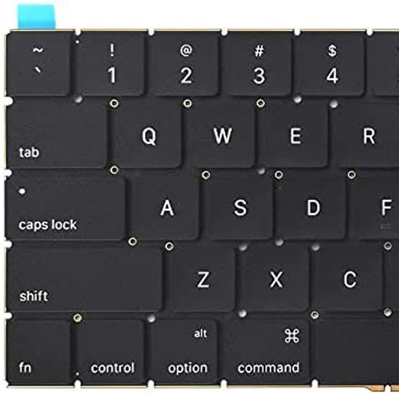 New US Keyboard with Flex Cable + Screw Kit Replacement for Macbook Pro Retina Display (Touch Bar) Late 2016-Mid 2017 13 Inch A1706 15 Inch A1707 EMC 3071 3163 3072 3162 Keyboard US Layout image number 3