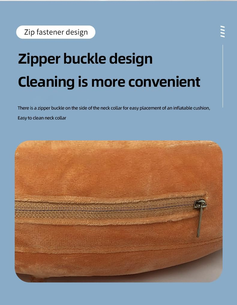 Soft Protectacollar - Inflatable Protective Collar for Dogs and Cats, Post-Surgery E-Collar Neck Support (Blue, S)