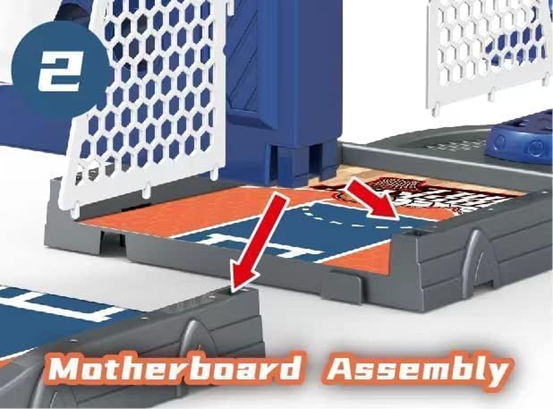 Basketball Shooting Game Toy, Desktop Table Basketball Games Set with Basketball Court, Move Basket, Light and Score Fun Sports Novelty Toy 24&rdquo;Finger Shoot Toy -Ideal for Kids & Adults image number 6