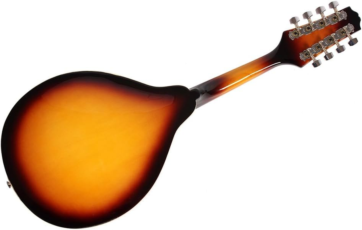 Mingzhe 8-String Basswood Sunburst Mandolin Musical Instrument with Rosewood Adjustable Bridge