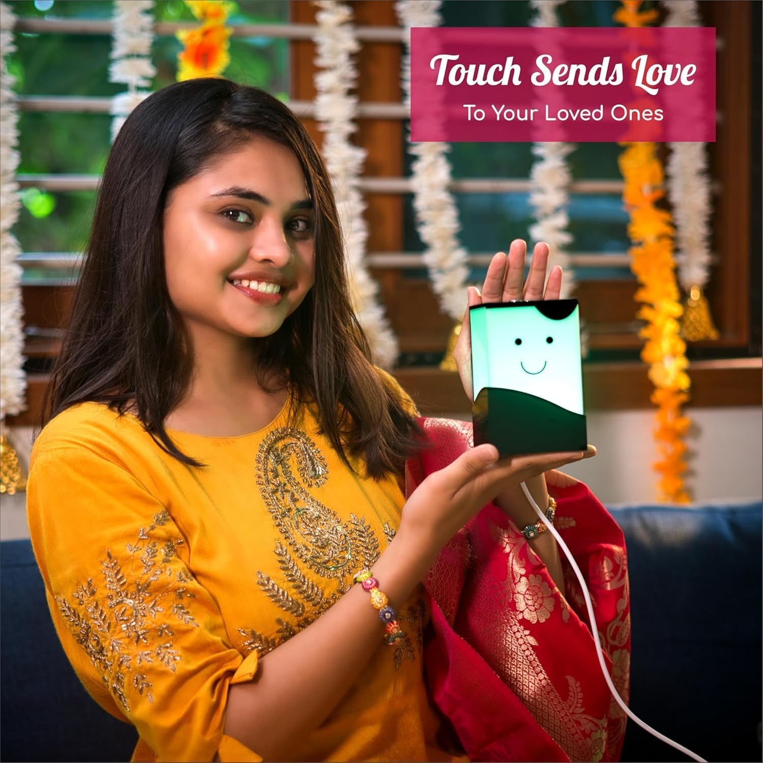 Telepathy Lamp &ndash; Touch One, Another Lights up No Matter the Distance | Set of 2 Long Distance Friendship Lamp (Toddlers) - Set Of 6 image number 2