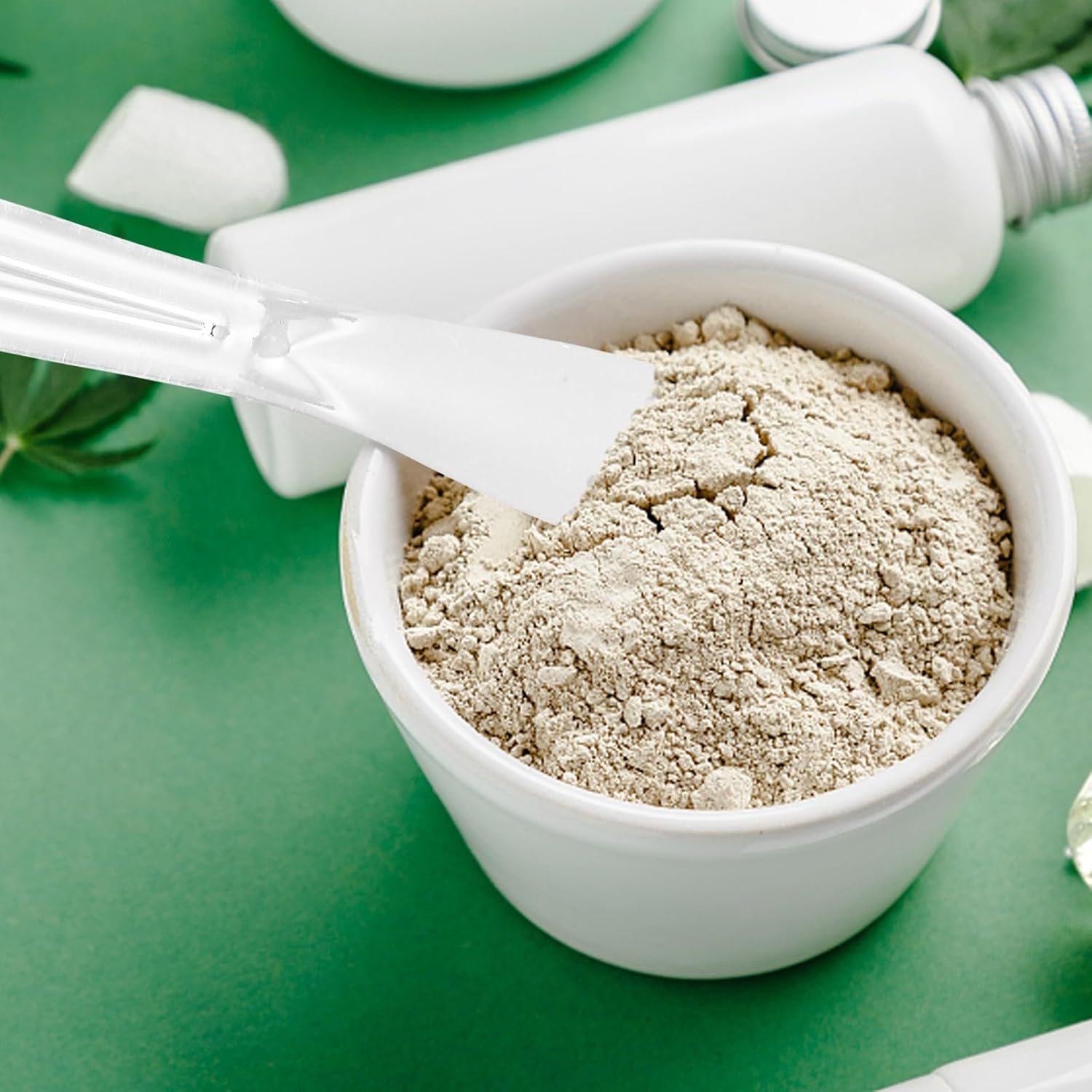 IDEANATEGRATE 5Pcs Silicone Face Mask Applicator Set 20.5Cm &ndash; Skincare Cream Scoop, Cosmetic Mixing Spatula Facial Beauty Spoon for DIY Mask, Eye Cream, and Moisturizer Application image number 3