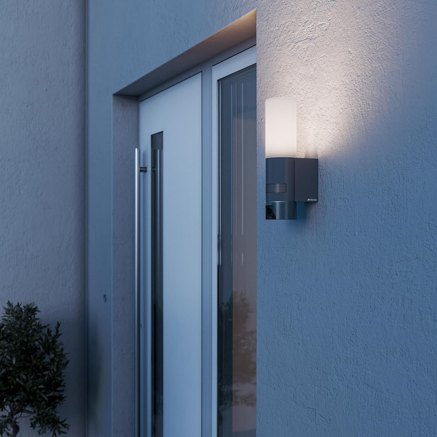 Steinel LED Outdoor Wall Light L 625 CAM SC Surveillance Camera 2K Wi-Fi 6 Dual Band Motion Detector Intercom 925 LM Aluminium image number 3