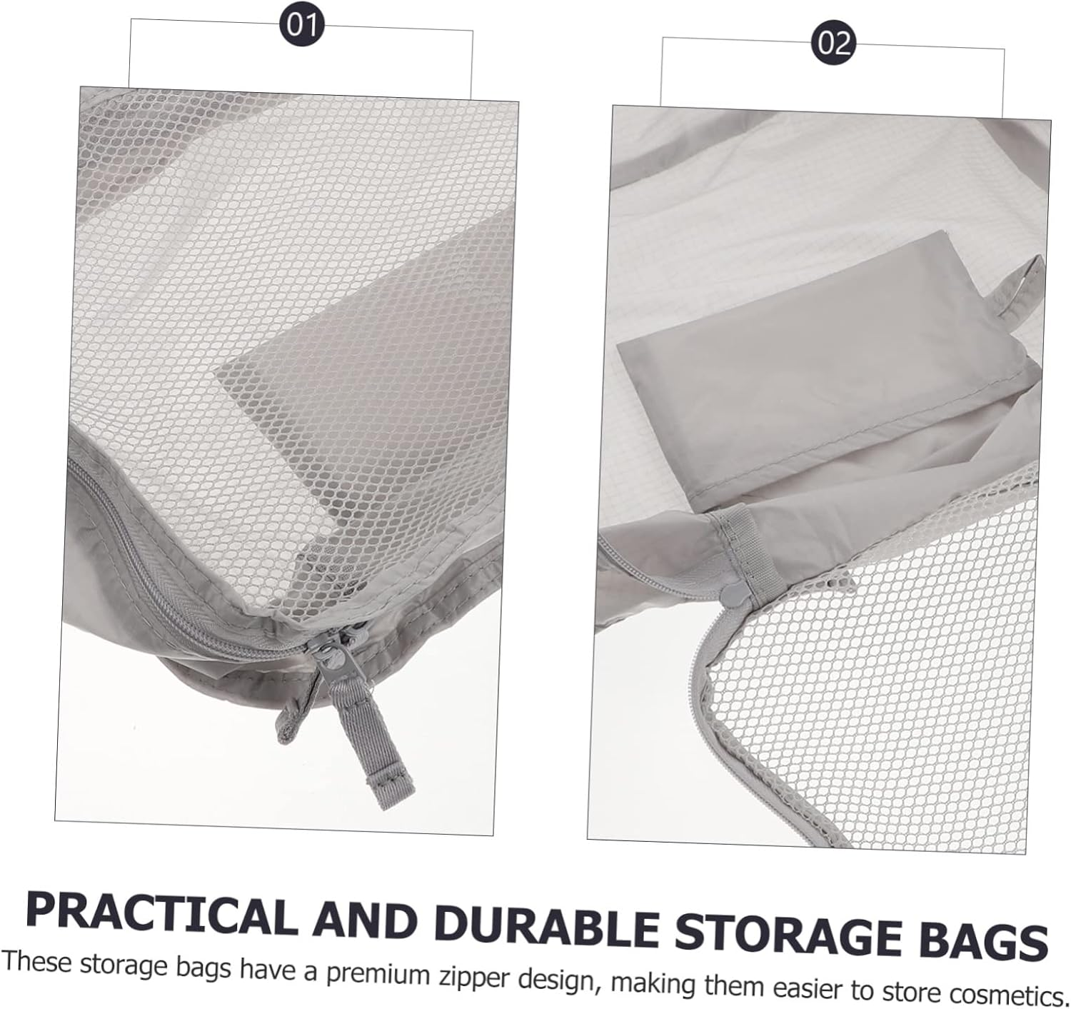 WOFASHPURET Travel Toiletry Bag Polyester Makeup Storage Bag for Home Use and Travel image number 3