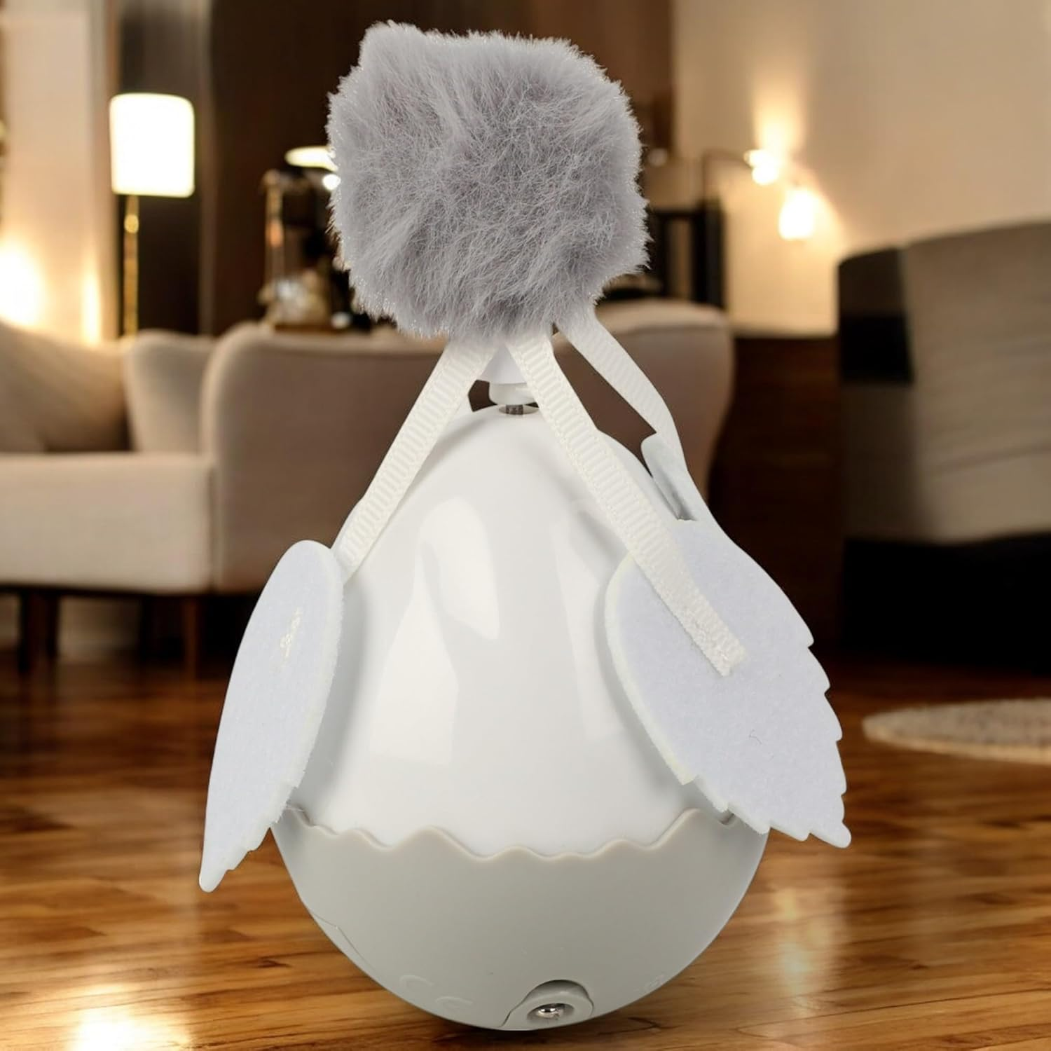 MIJOMA Battery Operated Cat Toy Egg - 360&deg; Rotating Interactive Toy with Interchangeable Attachments, 6 X 12 Cm image number 3