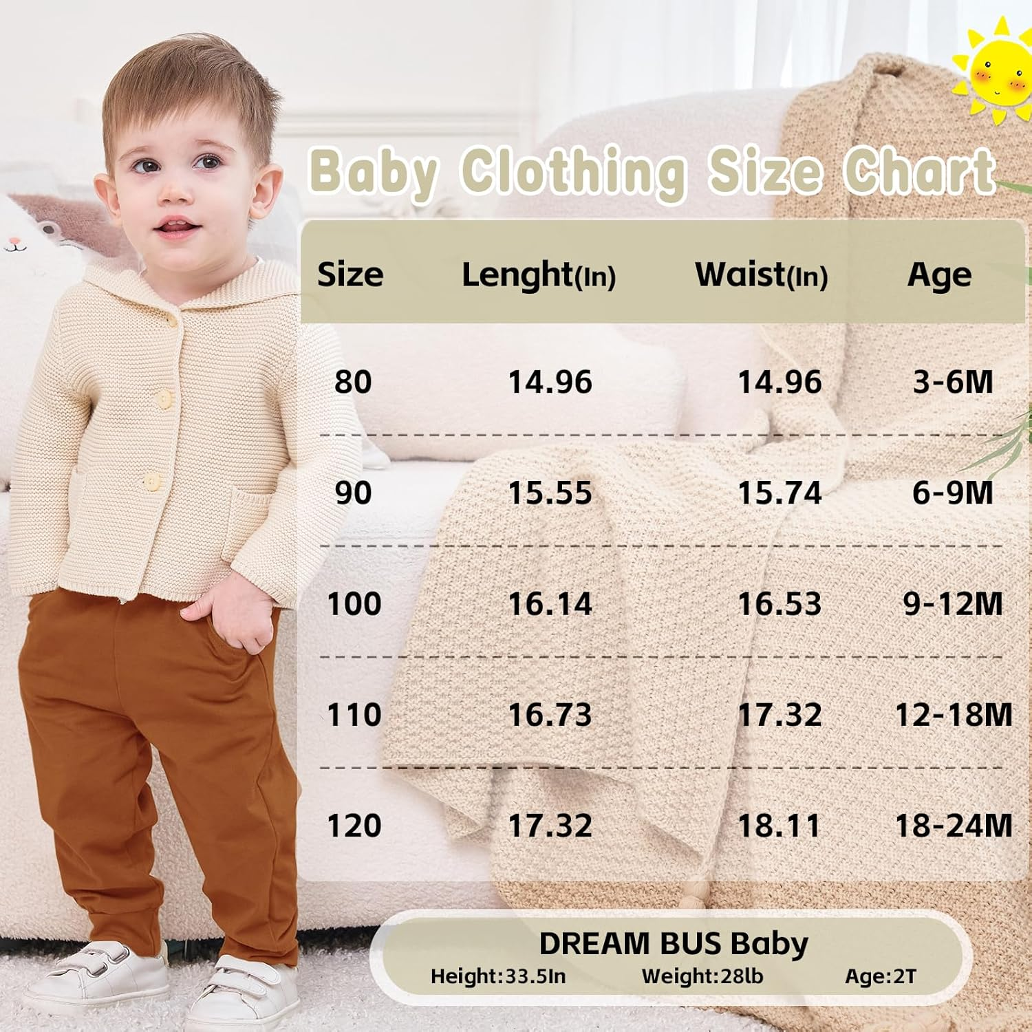 DREAM BUS Pack of 3 Toddler Jogger Pants with Pocket Toddler Boy Sweatpants Baby Boy Pants Infant Newborn Leggings image number 6