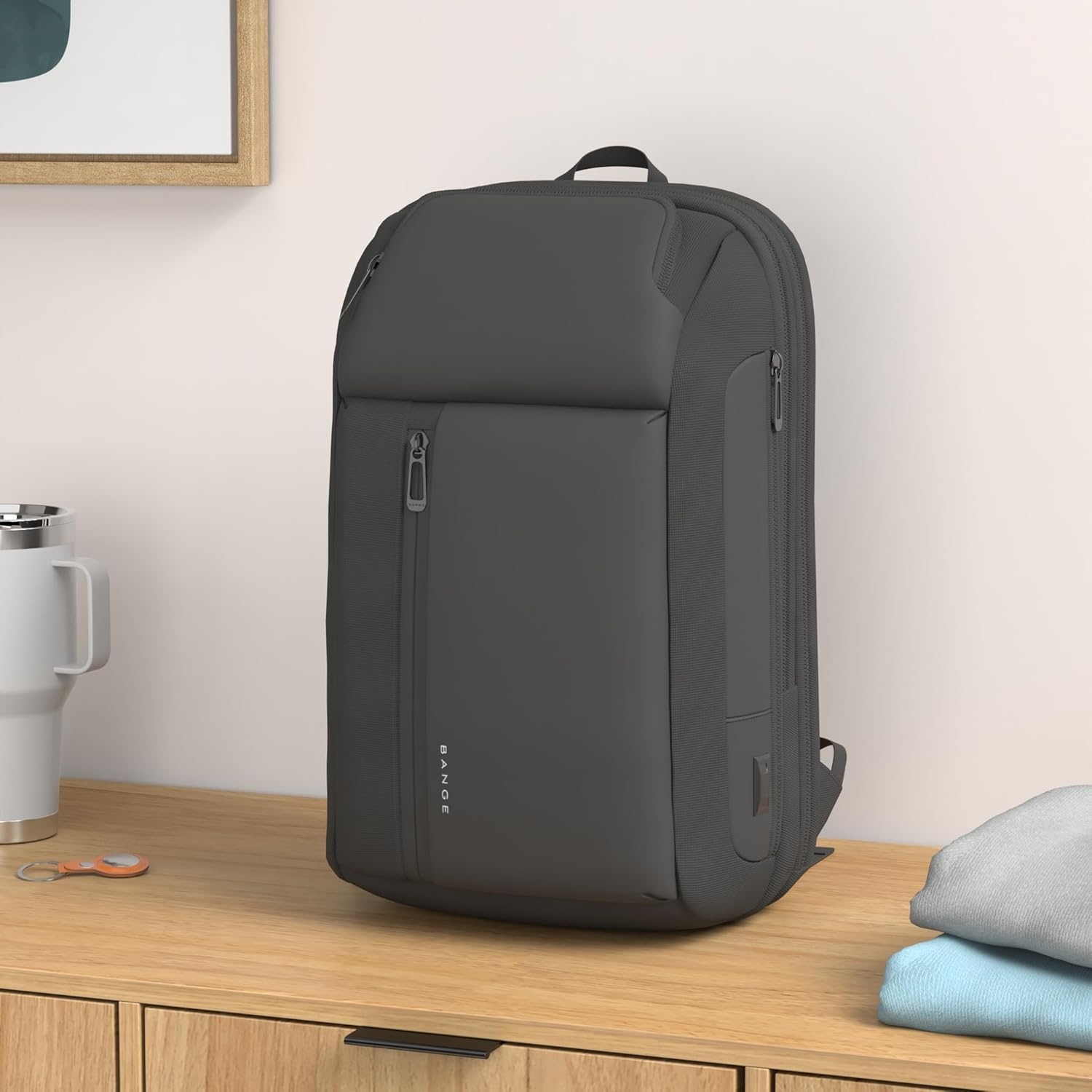 Bange Men'S Backpack, Smart Travel Backpacks, Waterproof Laptop Backpack Fits 15.6 Inch for Men and Women image number 5