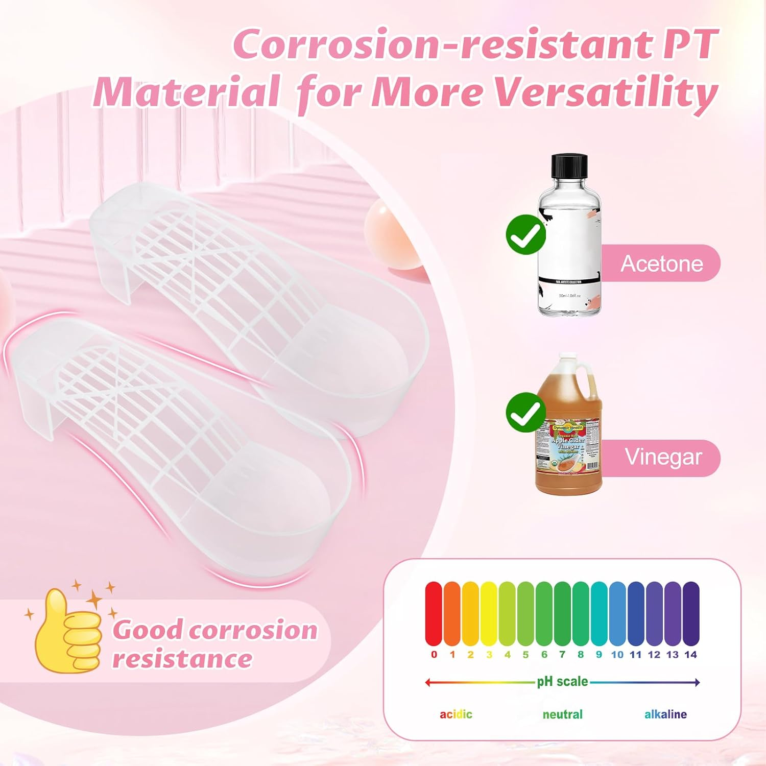 Yokilly Toe Nail Soaking Bowl, 2 PCS Toenails Soak off Bowl, Shoe Design Foot Bath Soak Tub Bowl, Acetone Proof Pedicure Foot Spa Nail Soaker Bowl for Soak off Dip Powder Gel Polish Remover (Clear) image number 5