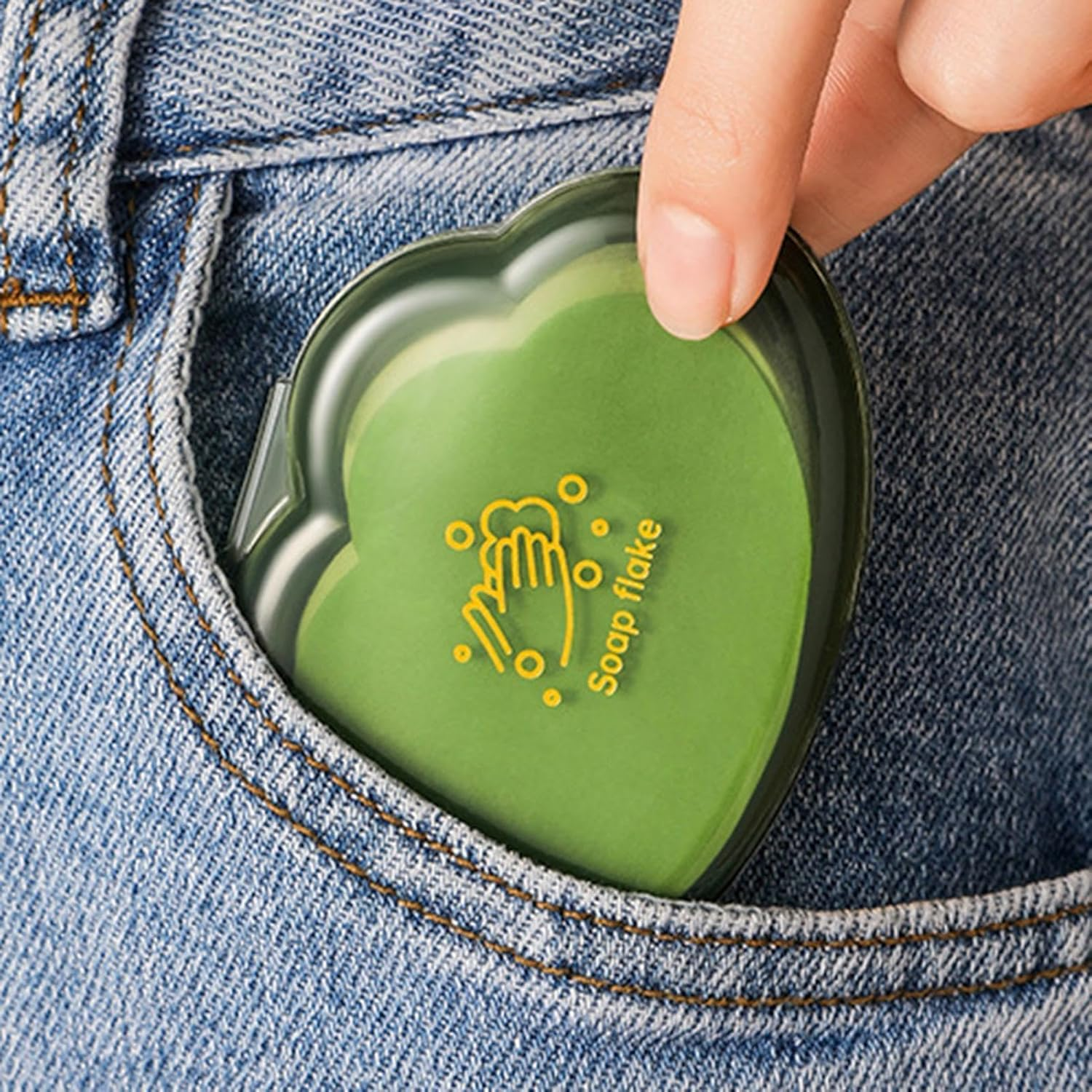 Portable Soap Sheets - Travel Soap Sheets, Travel Soap Dispenser | Compact Travel Soap Dispenser, Versatile Diisposablee Soap Sheets, Moisturizing Soap Box for Survival, Picnic, Camping, Backpacking image number 5