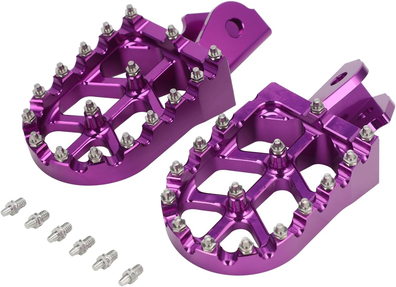 Motorcycle Foot Pegs Wider CNC Foot Pegs for Surron Sur Ron LBX Talaria Sting MX3/R MX4 Talaria X3 XXX E-Ride Pro SS/S Electric Dirt Bike Purple image number 5