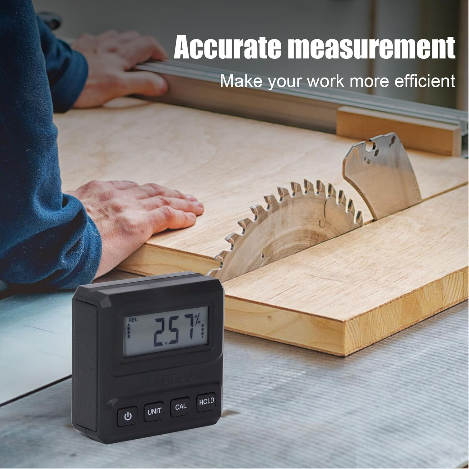 Digital Level Angle Gauge, Electronic Level Angle Finder Tool with Data Hold, Portable Digital Level Box Angle Finder for Automobile image number 1