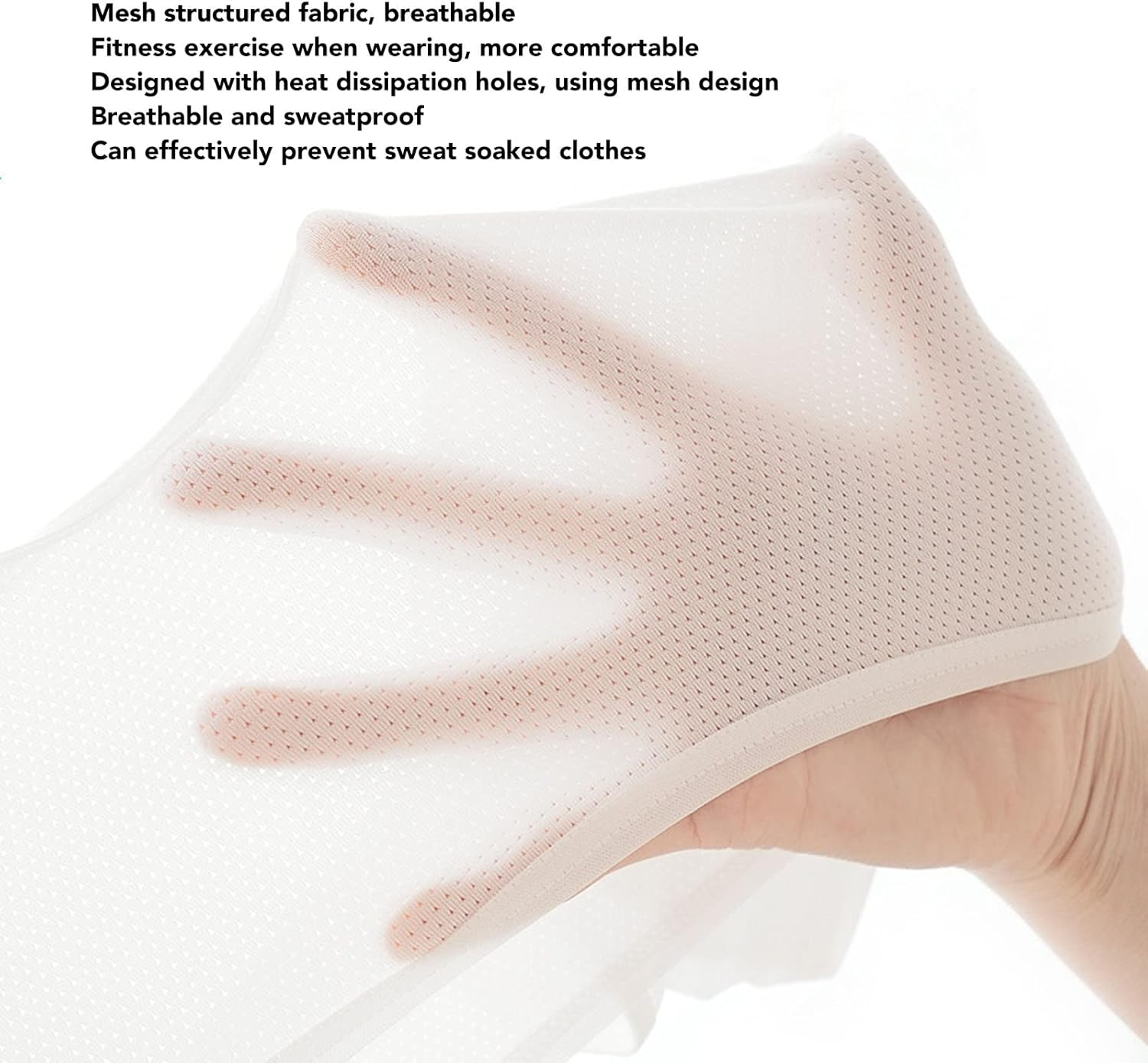 Underarm Sweat Vest - Breathable Soft Quick Drying Armpit Pads Shirt, Guard Underwear for Women Sports, Washable Shield (Needs to Be Layered) (L) image number 3