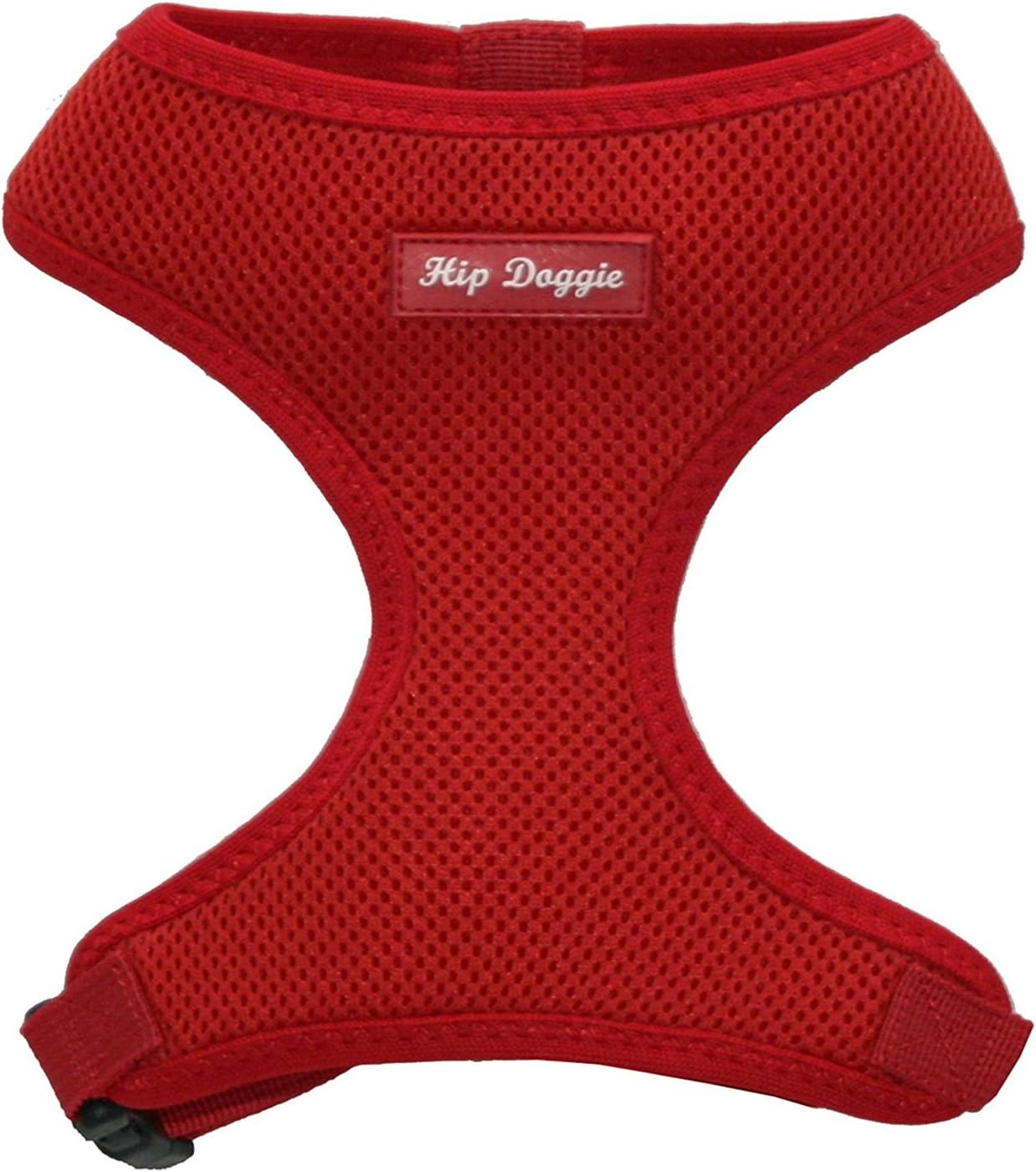 Hip Doggie HD-6PMHRD Ultra Comfort Harness Vest Dog Harness, XL, Red